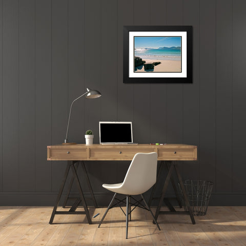 Beautiful beach, Lofoten, Norway Black Modern Wood Framed Art Print with Double Matting by Frank, Assaf