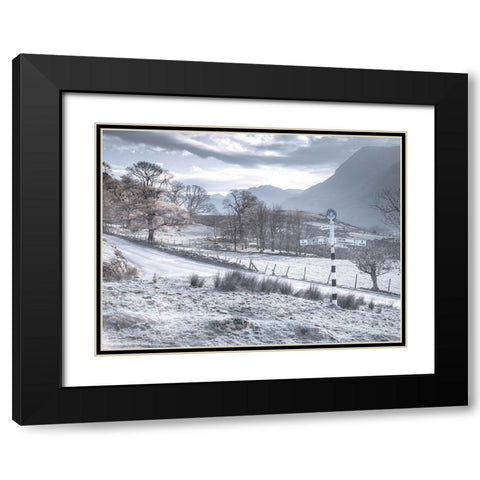 Country road-Lake district Black Modern Wood Framed Art Print with Double Matting by Frank, Assaf