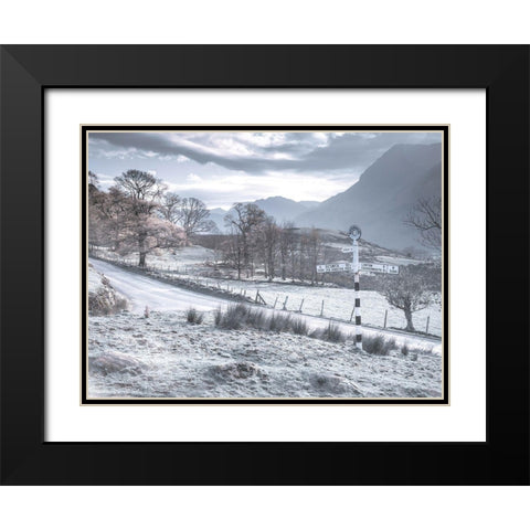 Country road-Lake district Black Modern Wood Framed Art Print with Double Matting by Frank, Assaf