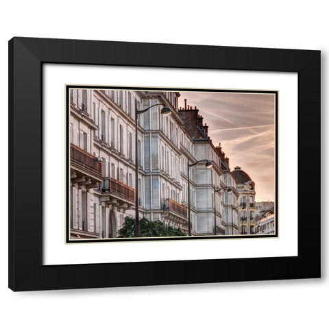 Old buildings in Paris, France Black Modern Wood Framed Art Print with Double Matting by Frank, Assaf