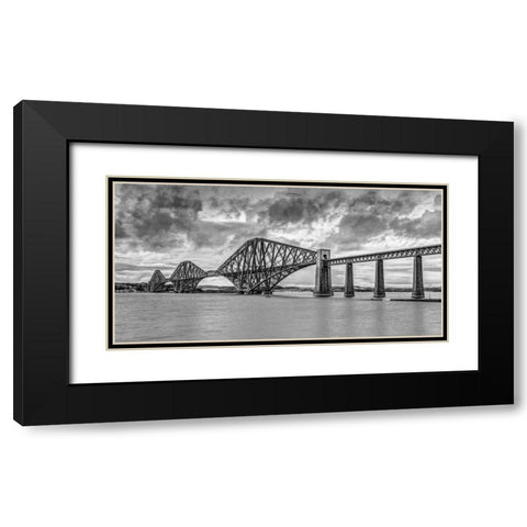 Forth Bridge, Scotland Black Modern Wood Framed Art Print with Double Matting by Frank, Assaf