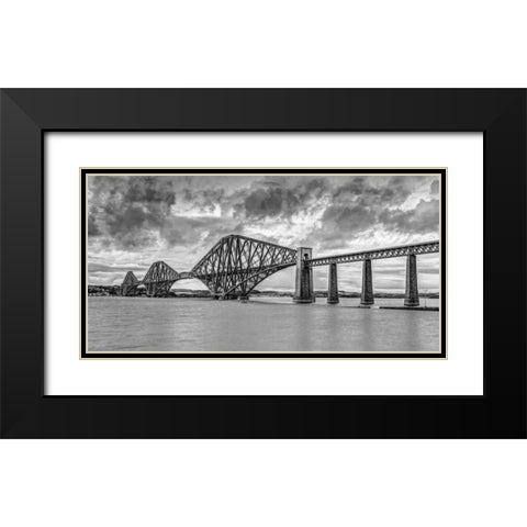 Forth Bridge, Scotland Black Modern Wood Framed Art Print with Double Matting by Frank, Assaf
