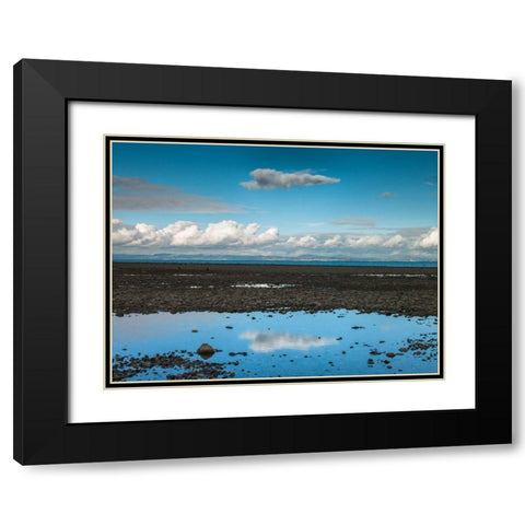 Portobello Beach, Edinburgh Black Modern Wood Framed Art Print with Double Matting by Frank, Assaf