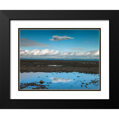 Portobello Beach, Edinburgh Black Modern Wood Framed Art Print with Double Matting by Frank, Assaf
