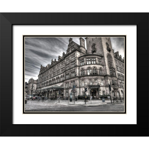 Grand Central Hotel ,Glasgow Black Modern Wood Framed Art Print with Double Matting by Frank, Assaf