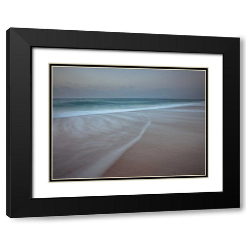Surf approaching the beach Black Modern Wood Framed Art Print with Double Matting by Frank, Assaf