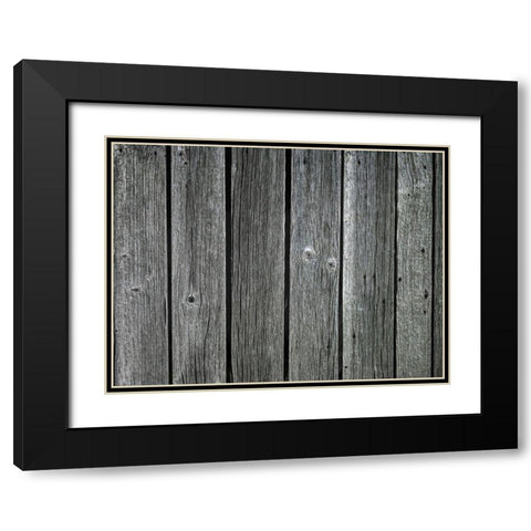 Wooden Slats Black Modern Wood Framed Art Print with Double Matting by Frank, Assaf