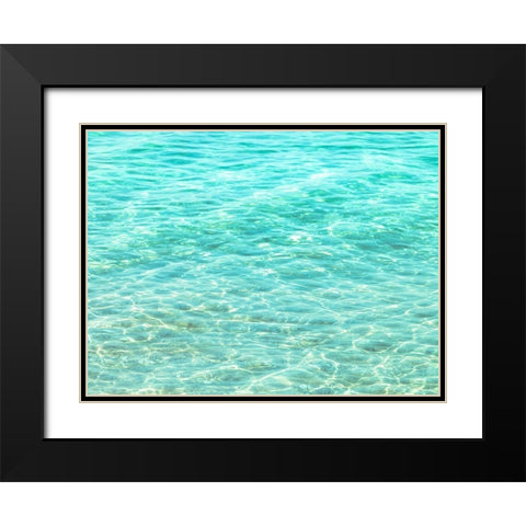 Water Surface Black Modern Wood Framed Art Print with Double Matting by Frank, Assaf