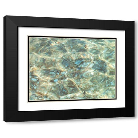 Water Surface Black Modern Wood Framed Art Print with Double Matting by Frank, Assaf