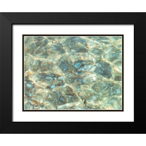 Water Surface Black Modern Wood Framed Art Print with Double Matting by Frank, Assaf