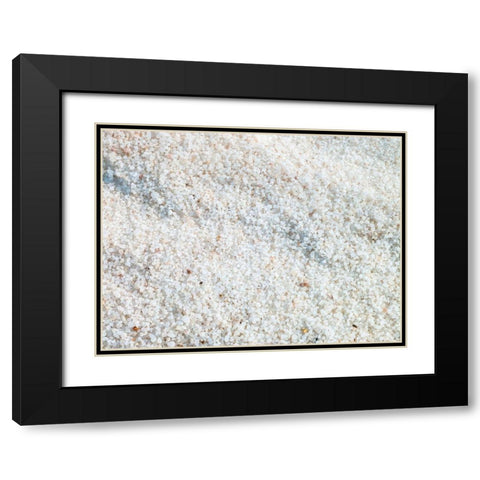 Salt granules at dead seashore Black Modern Wood Framed Art Print with Double Matting by Frank, Assaf
