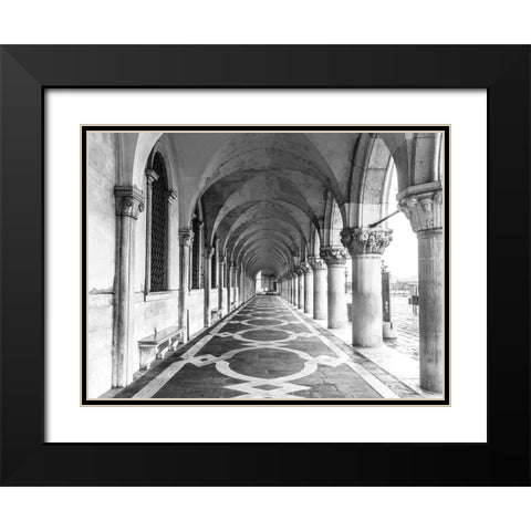 Doges Palace-Venice Black Modern Wood Framed Art Print with Double Matting by Frank, Assaf