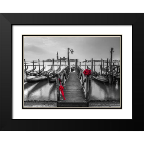 Umbrella in Doges Palace archway, Venice, Italy Black Modern Wood Framed Art Print with Double Matting by Frank, Assaf