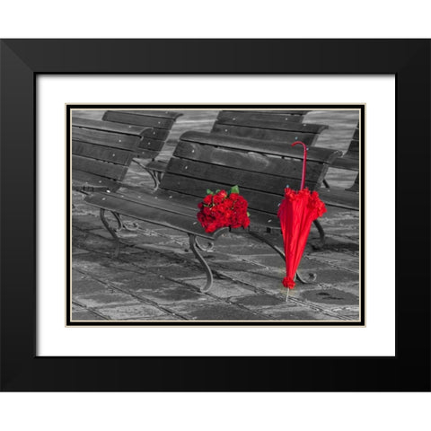 Multi-Coloured houses next to a canal, Burano, Italy Black Modern Wood Framed Art Print with Double Matting by Frank, Assaf
