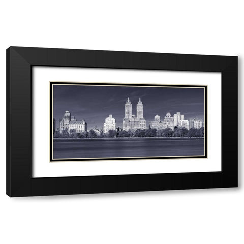 Central park and Manhattan skyline - New York city Black Modern Wood Framed Art Print with Double Matting by Frank, Assaf