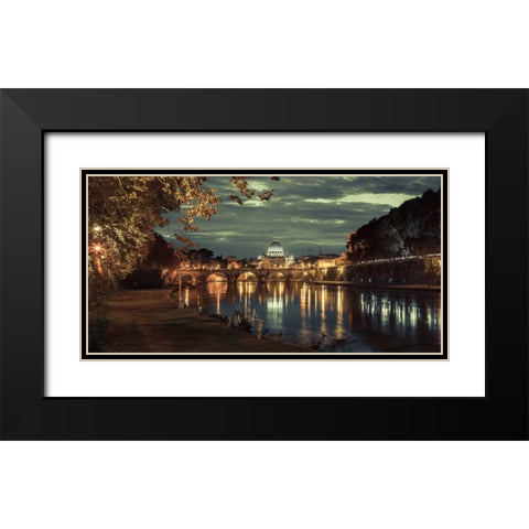 View of Basilica di San Pietro in Vatican, Rome, Italy Black Modern Wood Framed Art Print with Double Matting by Frank, Assaf