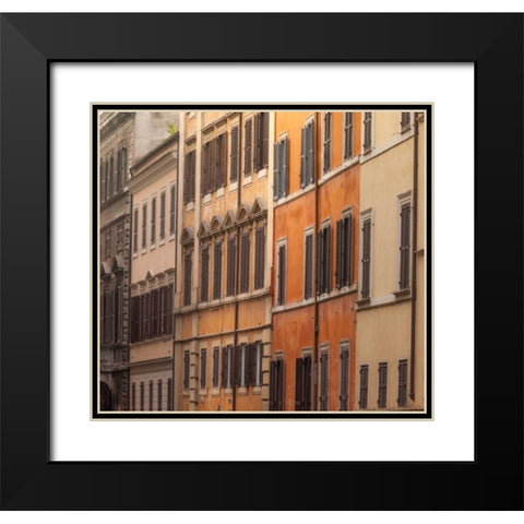 Old buildings in city of Rome, Italy Black Modern Wood Framed Art Print with Double Matting by Frank, Assaf