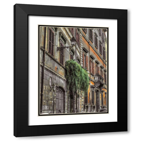 Old building in city of Rome, Italy Black Modern Wood Framed Art Print with Double Matting by Frank, Assaf