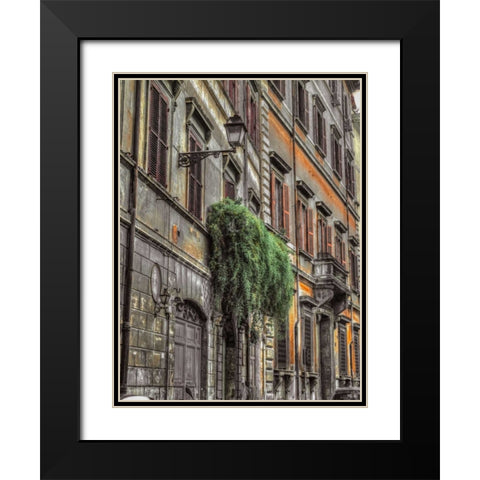 Old building in city of Rome, Italy Black Modern Wood Framed Art Print with Double Matting by Frank, Assaf
