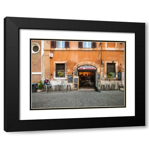 Old building in city of Rome, Italy Black Modern Wood Framed Art Print with Double Matting by Frank, Assaf