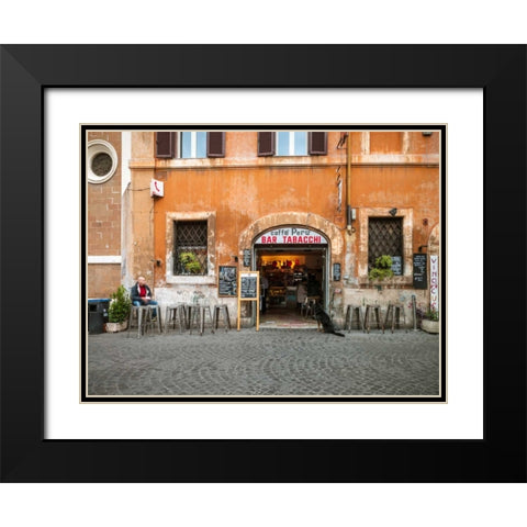 Old building in city of Rome, Italy Black Modern Wood Framed Art Print with Double Matting by Frank, Assaf