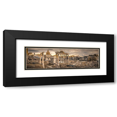 Ruins of the Roman Forum, Rome, Italy Black Modern Wood Framed Art Print with Double Matting by Frank, Assaf