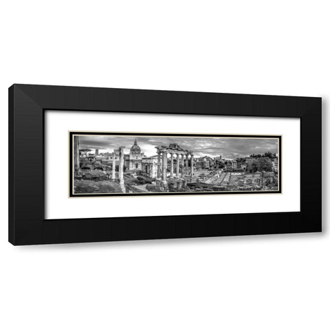 Ruins of the Roman Forum, Rome, Italy Black Modern Wood Framed Art Print with Double Matting by Frank, Assaf