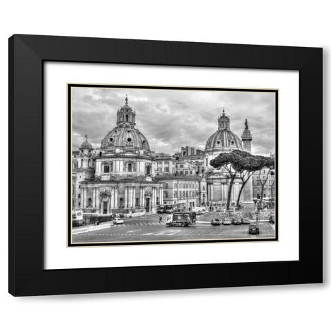 Santa Maria di Loreto church, Rome, Italy Black Modern Wood Framed Art Print with Double Matting by Frank, Assaf