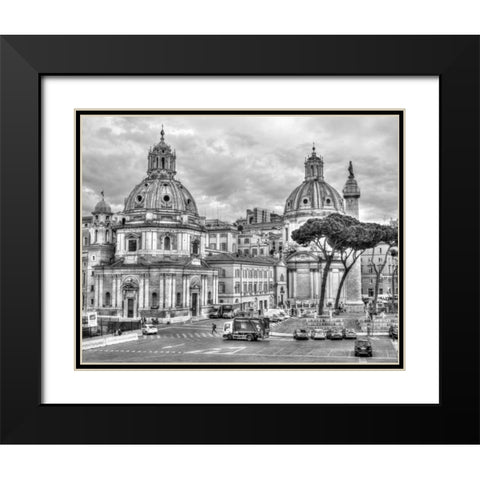 Santa Maria di Loreto church, Rome, Italy Black Modern Wood Framed Art Print with Double Matting by Frank, Assaf