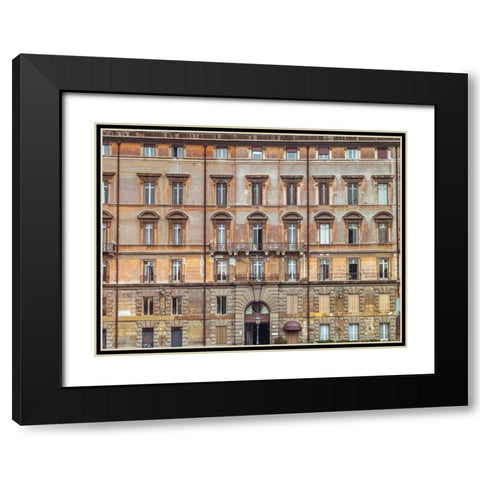 Old rustic building in Rome, Italy Black Modern Wood Framed Art Print with Double Matting by Frank, Assaf