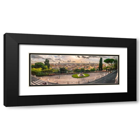Overview of Vatican city, Rome, Italy Black Modern Wood Framed Art Print with Double Matting by Frank, Assaf