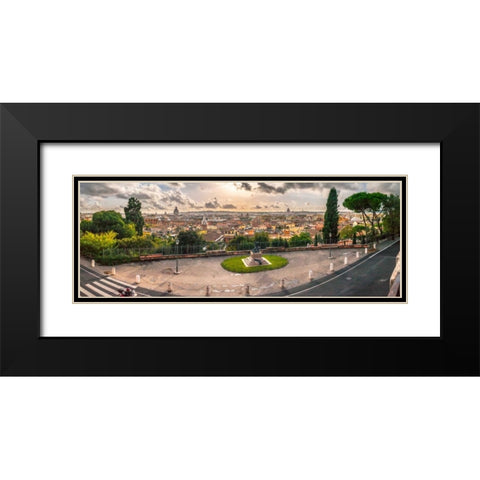 Overview of Vatican city, Rome, Italy Black Modern Wood Framed Art Print with Double Matting by Frank, Assaf