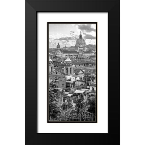 Vatican city with St. Peters Basilica, Rome, Italy Black Modern Wood Framed Art Print with Double Matting by Frank, Assaf