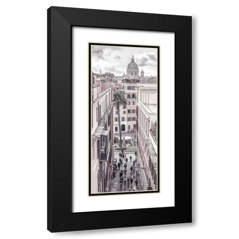 Vatican city with St. Peters Basilica, Rome, Italy Black Modern Wood Framed Art Print with Double Matting by Frank, Assaf