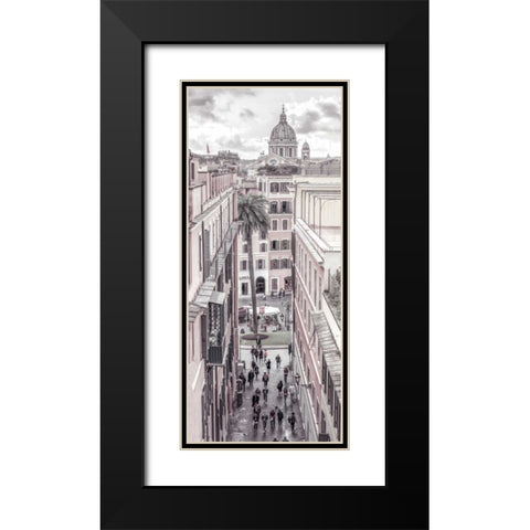 Vatican city with St. Peters Basilica, Rome, Italy Black Modern Wood Framed Art Print with Double Matting by Frank, Assaf