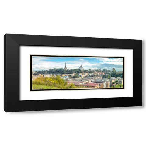 Vatican city and St. Peters Basilica, Rome, Italy Black Modern Wood Framed Art Print with Double Matting by Frank, Assaf