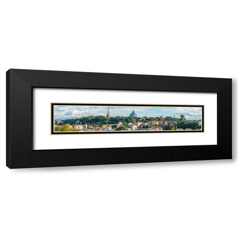 Vatican city with St. Peters Basilica, Rome, Italy Black Modern Wood Framed Art Print with Double Matting by Frank, Assaf