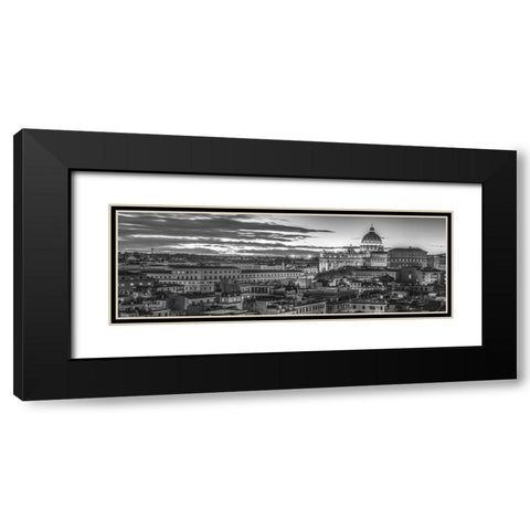 St.Peters Basilica-Rome Black Modern Wood Framed Art Print with Double Matting by Frank, Assaf