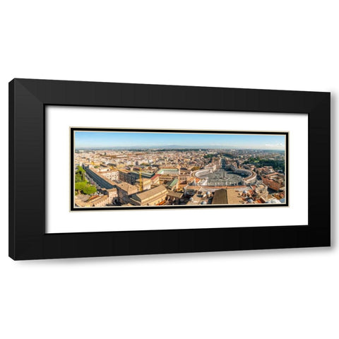 St. Peters Basilica, Rome, Italy Black Modern Wood Framed Art Print with Double Matting by Frank, Assaf
