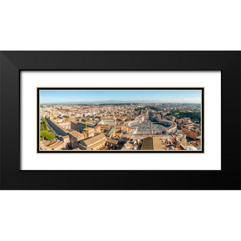 St. Peters Basilica, Rome, Italy Black Modern Wood Framed Art Print with Double Matting by Frank, Assaf