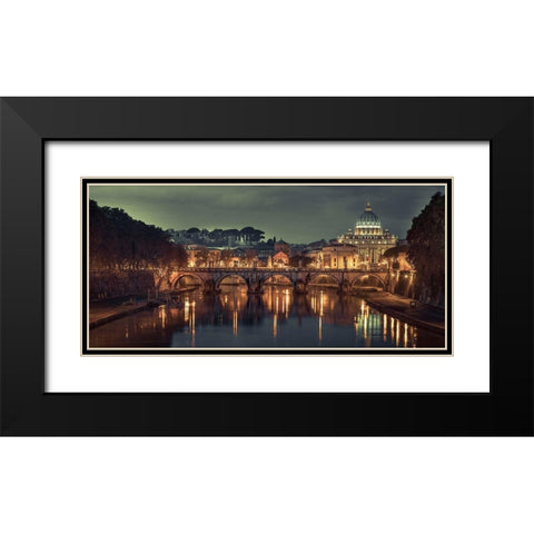 Basilica di San Pietro Black Modern Wood Framed Art Print with Double Matting by Frank, Assaf