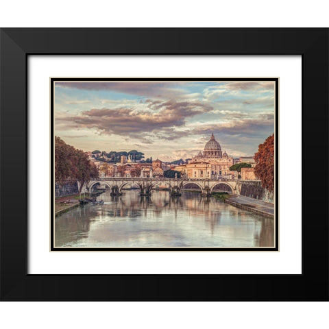 Basilica di San Pietro Black Modern Wood Framed Art Print with Double Matting by Frank, Assaf