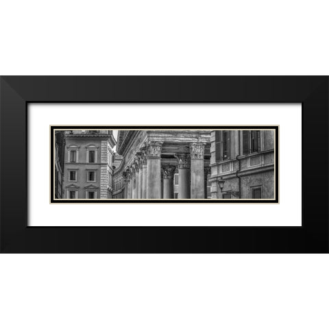 Old buildings in city of Rome Black Modern Wood Framed Art Print with Double Matting by Frank, Assaf