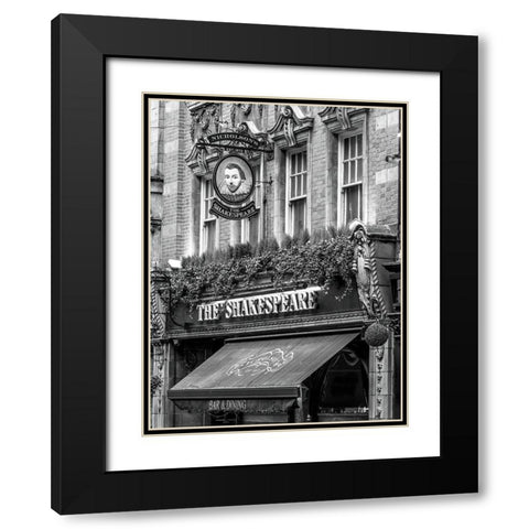 The Shakespeare Inn hotel in Birmingham-UK Black Modern Wood Framed Art Print with Double Matting by Frank, Assaf