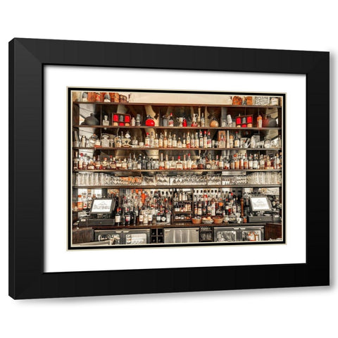 Bar in Birmingham-UK Black Modern Wood Framed Art Print with Double Matting by Frank, Assaf