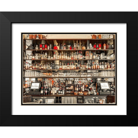 Bar in Birmingham-UK Black Modern Wood Framed Art Print with Double Matting by Frank, Assaf
