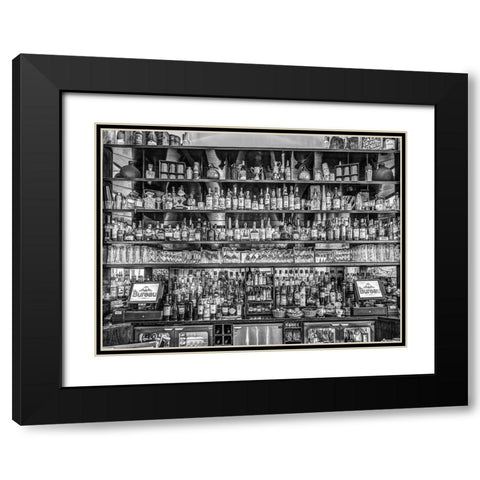 Bar in Birmingham-UK Black Modern Wood Framed Art Print with Double Matting by Frank, Assaf