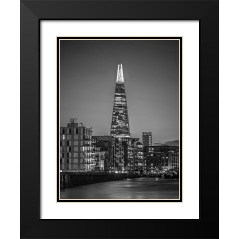 The Shard skyscraper, London, UK Black Modern Wood Framed Art Print with Double Matting by Frank, Assaf