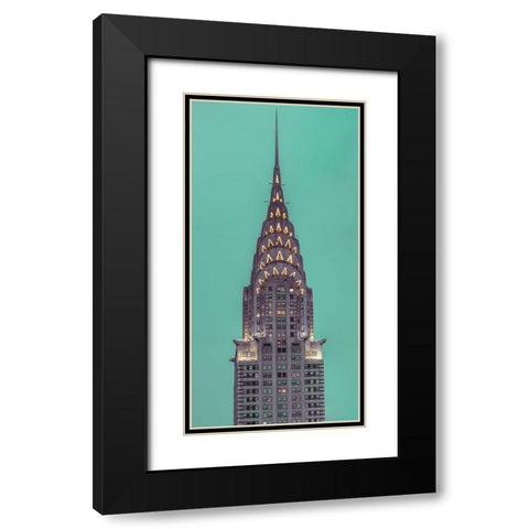 Chrysler Building in New York city Black Modern Wood Framed Art Print with Double Matting by Frank, Assaf