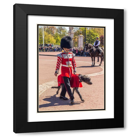 Changing the Guard, Buckingham Palace, London Black Modern Wood Framed Art Print with Double Matting by Frank, Assaf